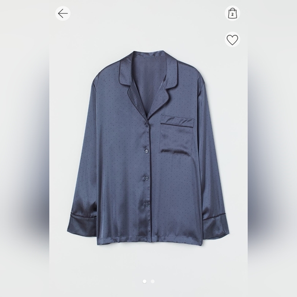 COPY - H&M Satin Nightshirt and Pyjama - Picture 1 of 6